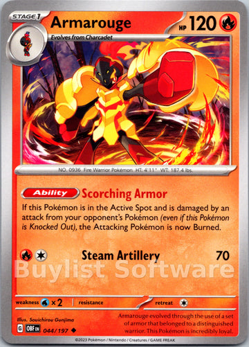 Armarouge [044/197] [Obsidian Flames]