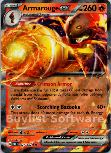 Armarouge ex [027/182] [Paradox Rift] Holofoil