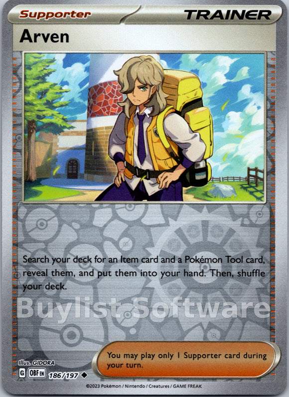 Arven [186/197] [Obsidian Flames] Reverse Holofoil