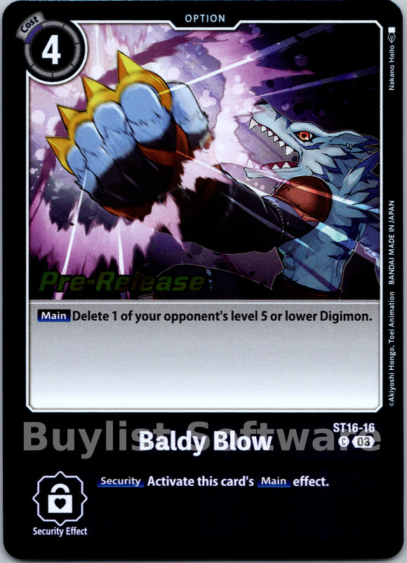 Baldy Blow [ST16-16 C] [ Wolf of Friendship Pre-Release Cards] Foil