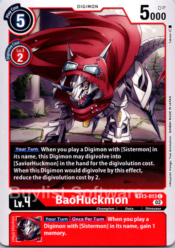 BaoHuckmon [BT13-013 C] [Versus Royal Knights]