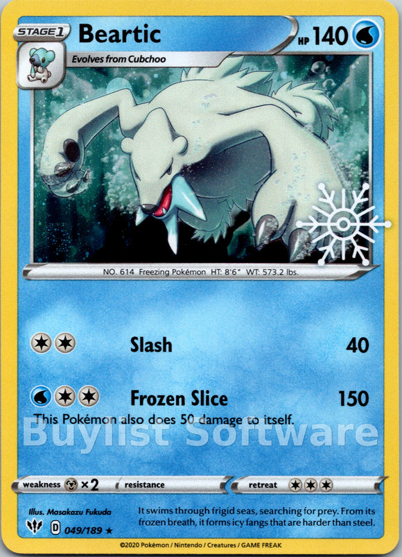 Beartic (Holiday Calendar) [049/189] [Darkness Ablaze] Holofoil