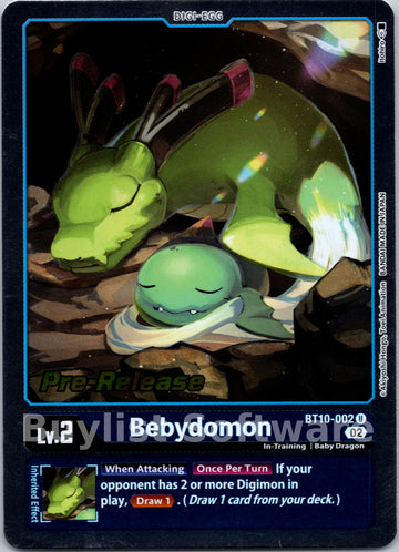 Bebydomon [BT10-002 U] [Xros Encounter Pre-Release Cards] Foil