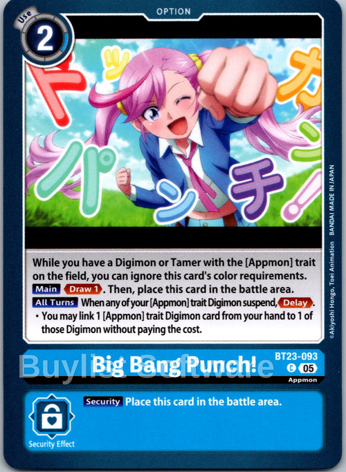 Big Bang Punch! [BT23-093] [Hackers' Slumber]