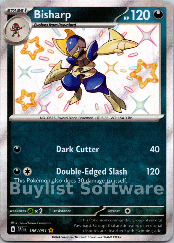 Bisharp [186/091] [Paldean Fates] Holofoil