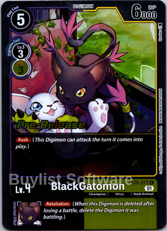 BlackGatomon [BT8-077] [New Awakening Pre-Release Cards] Foil