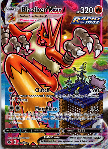 Blaziken VMAX (Alternate Art Secret) [201/198] [Chilling Reign] Holofoil