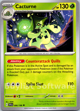 Cacturne [006/198] [Scarlet & Violet Base Set]