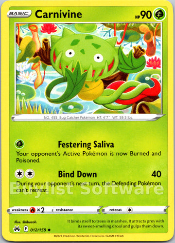 Carnivine [012/159] [Crown Zenith]
