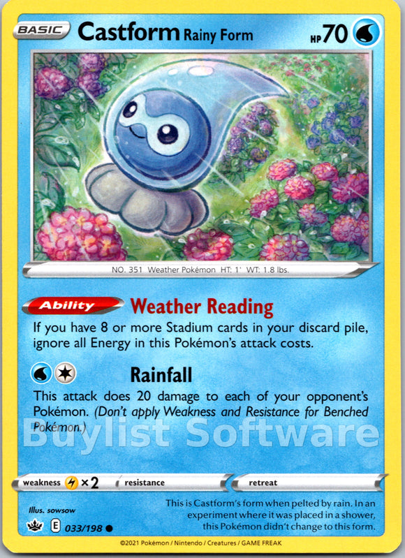 Castform Rainy Form [033/198] [Chilling Reign]