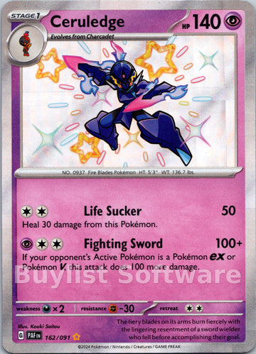 Ceruledge [162/091] [Paldean Fates] Holofoil