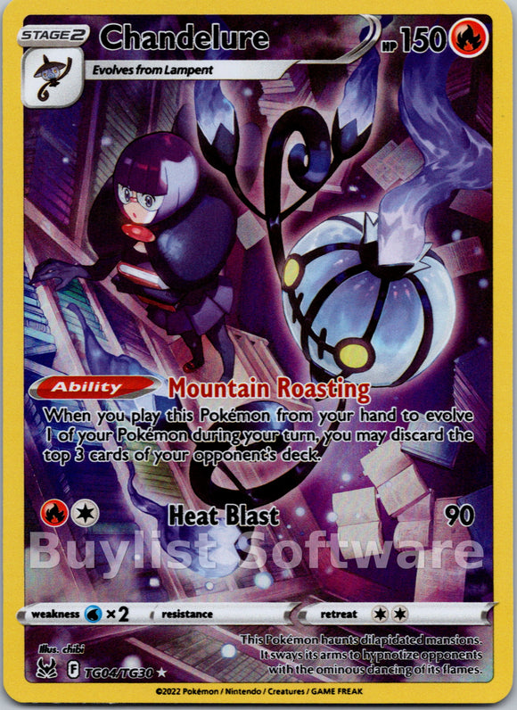 Chandelure [TG04/TG30] [Lost Origin Trainer Gallery] Holofoil
