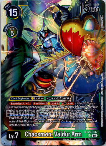 Chaosmon: Valdur Arm [BT20-037] [Release Special Booster 2.5] Foil
