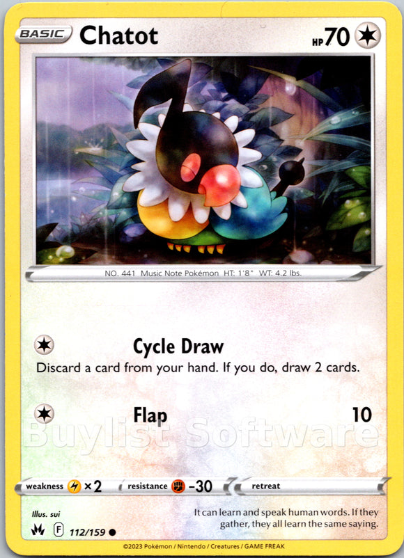 Chatot [112/159] [Crown Zenith]