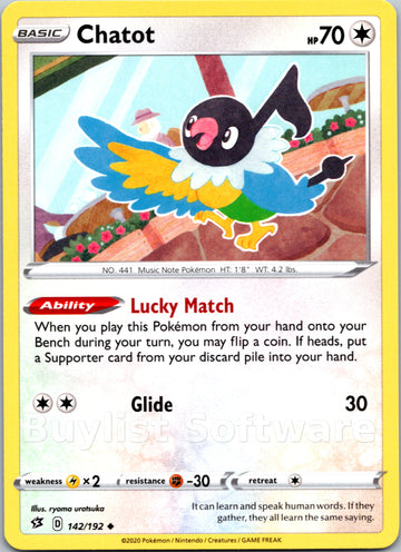 Chatot [142/192] [Rebel Clash]