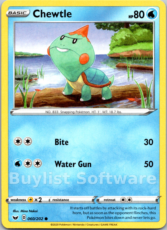 Chewtle [060/202] [Sword & Shield Base Set]