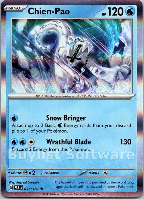 Chien-Pao [057/182] [Paradox Rift] Holofoil
