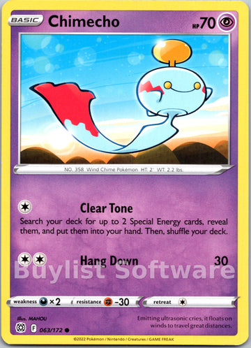 Chimecho [063/172] [Brilliant Stars]
