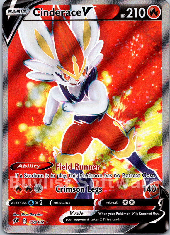 Cinderace V [178/192] [Rebel Clash] Holofoil