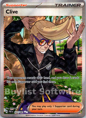 Clive [227/091] [Paldean Fates] Holofoil
