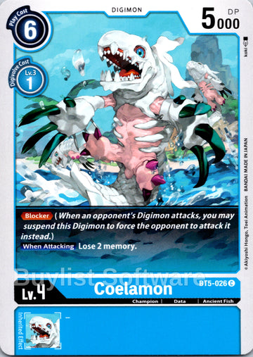 Coelamon [BT5-026] [Battle of Omni]