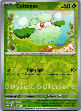 Cottonee [007/131] [Prismatic Evolutions] Reverse Holofoil