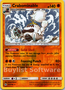 Crabominable [122/236] [Cosmic Eclipse] Reverse Holofoil