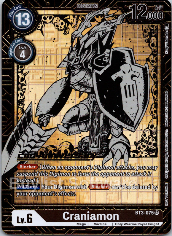 Craniamon (2nd Anniversary Card Set) [BT3-075] [Release Special Booster 1.0] Foil