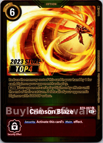 Crimson Blaze (2023 Store Top 4) [BT8-097] [New Awakening] Foil
