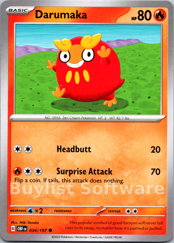 Darumaka [034/197] [Obsidian Flames]