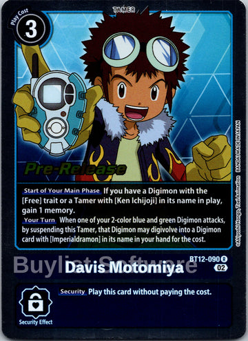 Davis Motomiya [BT12-090] [Across Time Pre-Release Cards] Foil