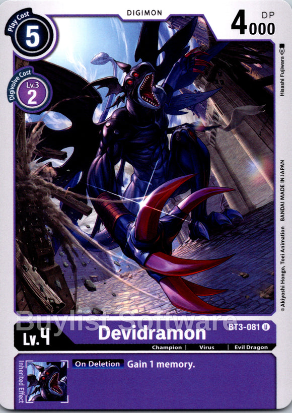 Devidramon [BT3-081] [Release Special Booster 1.0]