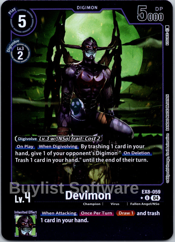 Devimon (Limited Foil) [EX8-059] [Chain of Liberation] Foil