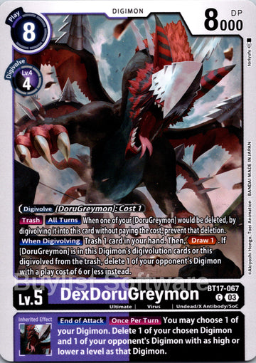 DexDoruGreymon [BT17-067] [Secret Crisis]