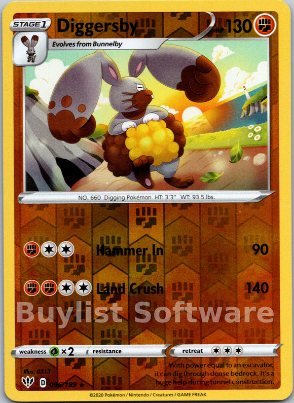 Diggersby [096/189] [Darkness Ablaze] Reverse Holofoil