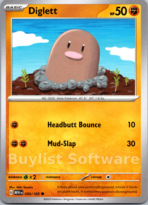 Diglett [050/165] [Scarlet & Violet 151]