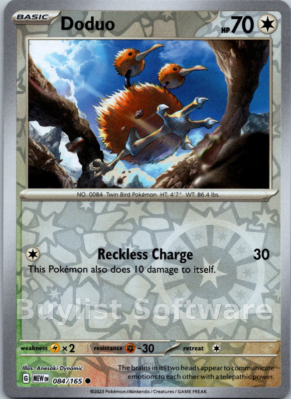 Doduo [084/165] [Scarlet & Violet 151] Reverse Holofoil