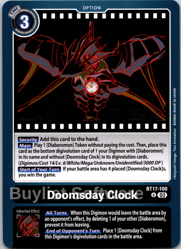 Doomsday Clock [BT17-100] [Secret Crisis]
