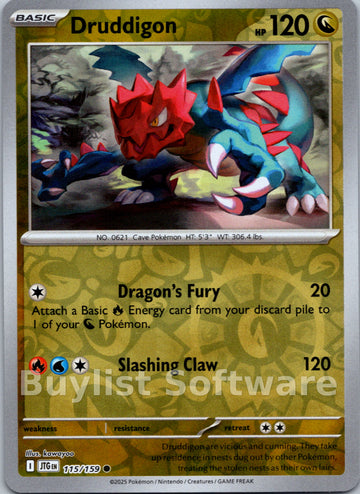 Druddigon [115/159] [Journey Together] Reverse Holofoil