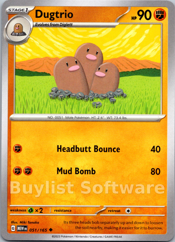 Dugtrio [051/165] [Scarlet & Violet 151]