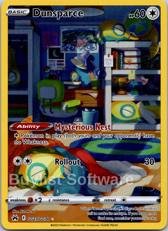 Dunsparce [GG23/GG70] [Crown Zenith: Galarian Gallery] Holofoil