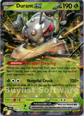 Durant ex [004/191] [Surging Sparks] Holofoil