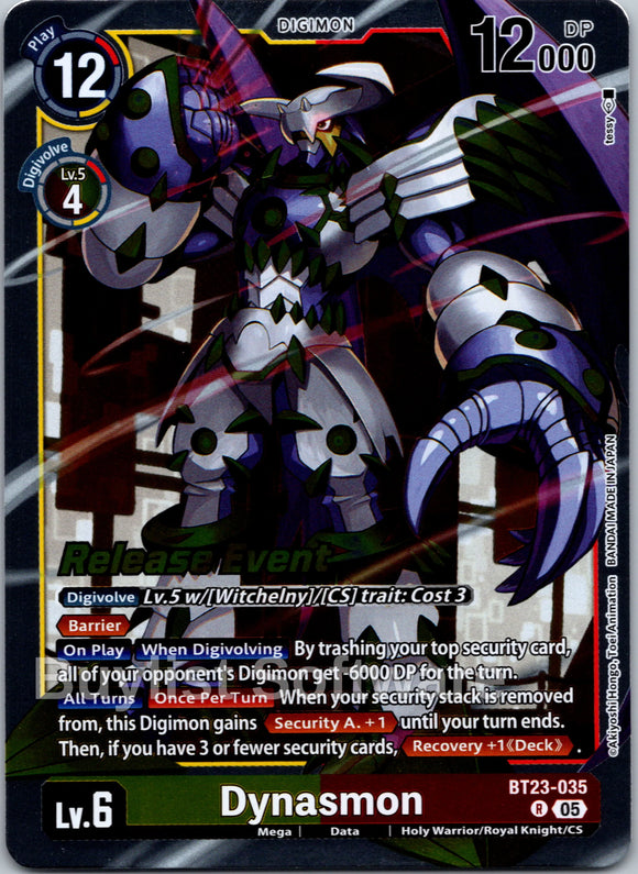 Dynasmon [BT23-035 R] [Hackers' Slumber Release Event Cards] Foil