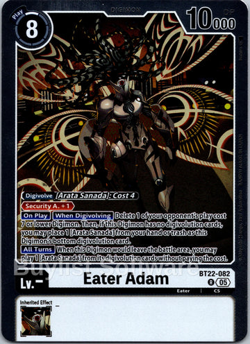 Eater Adam [BT22-082 R] [Cyber Eden] Foil