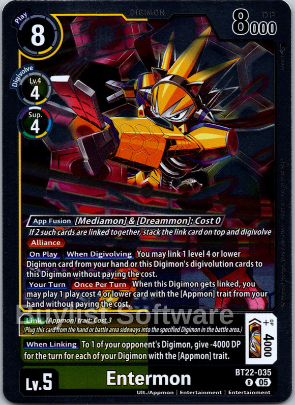 Entermon [BT22-035] [Cyber Eden] Foil