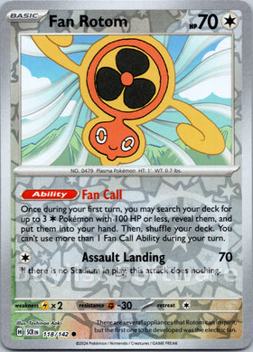 Fan Rotom [118/142] [Stellar Crown] Reverse Holofoil