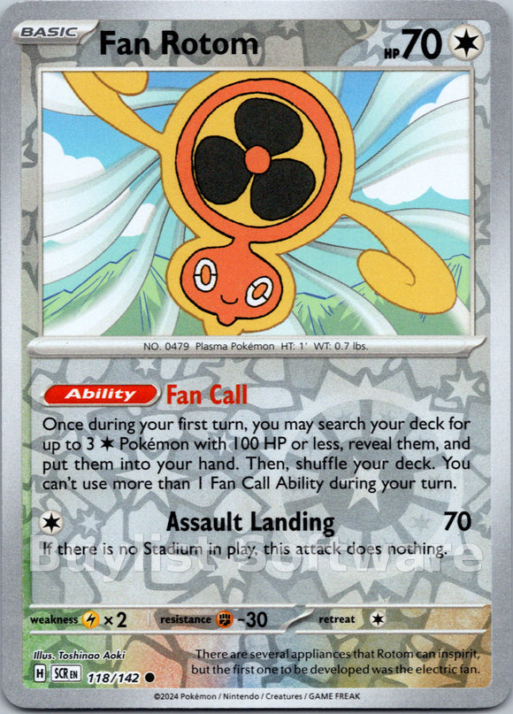 Fan Rotom [118/142] [Stellar Crown] Reverse Holofoil