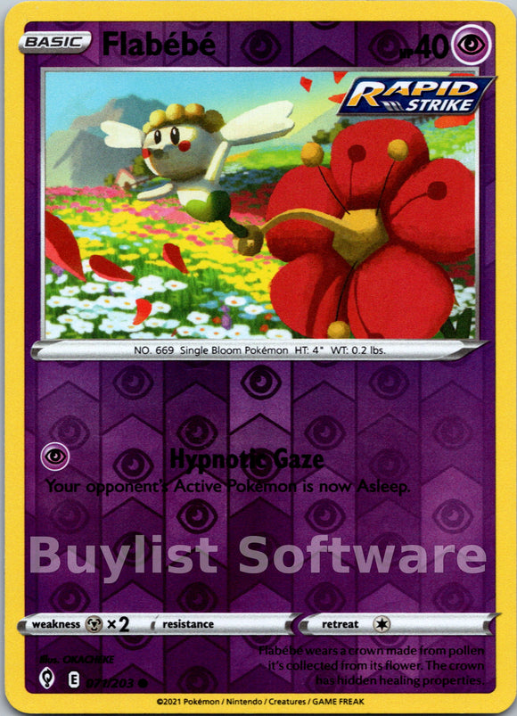 Flabebe [071/203] [Evolving Skies] Reverse Holofoil