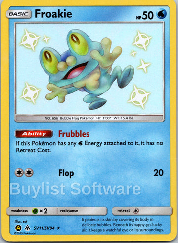 Froakie [SV11/SV94] [Hidden Fates: Shiny Vault] Holofoil