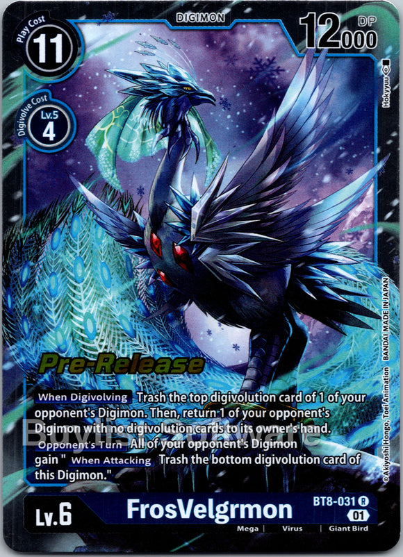 FrosVelgrmon [BT8-031] [New Awakening Pre-Release Cards] Foil
